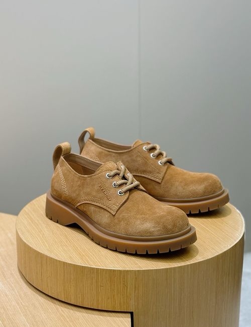 Givenchy Brushed Cowhide Derby Shoes With Logo