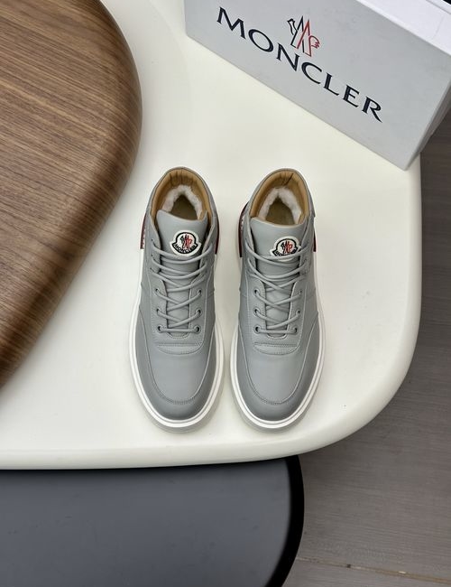 Moncler High-top Hiking Style Leather Boots