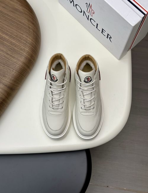 Moncler High-top Hiking Style Leather Boots