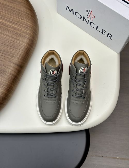 Moncler High-top Hiking Style Leather Boots