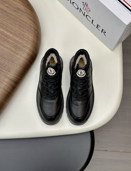 Moncler High-top Hiking Style Leather Boots