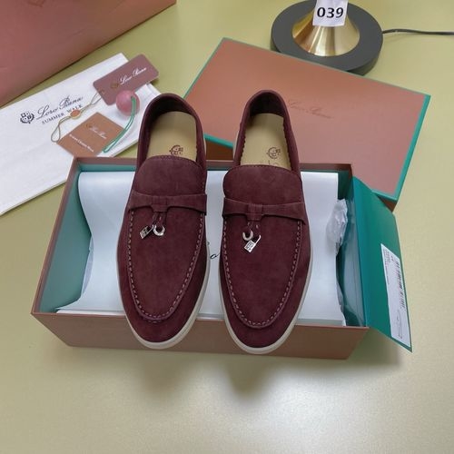 Loro Piana LP Suede Mules With Non-slip Rubber Sole