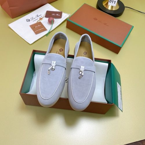 Loro Piana LP Suede Mules With Non-slip Rubber Sole