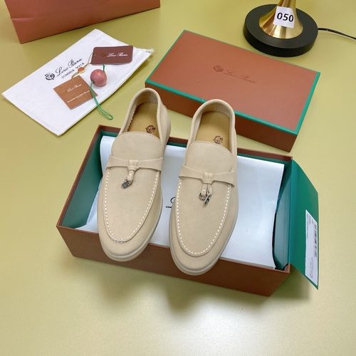 Loro Piana LP Suede Mules With Non-slip Rubber Sole