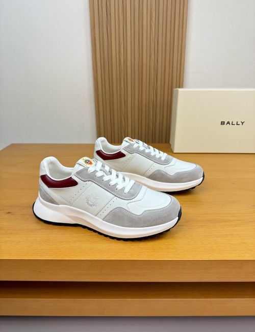 Bally Leather Sports Shoes With Brand Emblem