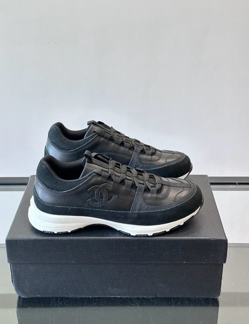 Chanel Suede Fabric Sneakers Comfortable Versatile