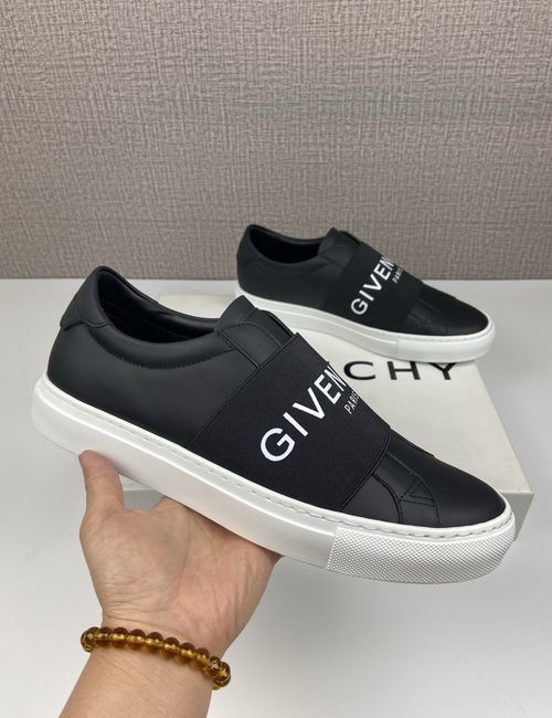 Givenchy Urban Street Low-top Soft Leather Sneakers Elastic Band