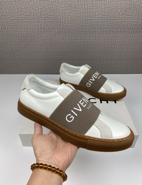 Givenchy Urban Street Low-top Soft Leather Sneakers Elastic Band