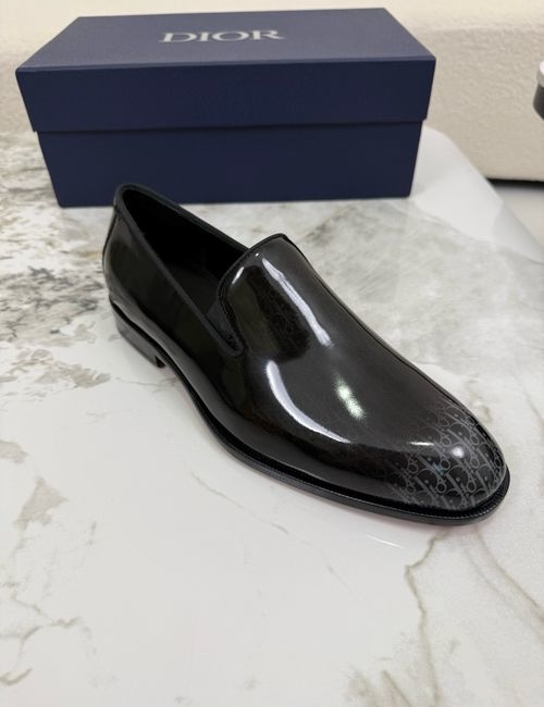 Christian Dior CD Calfskin Dress Shoes With Leather Outsole