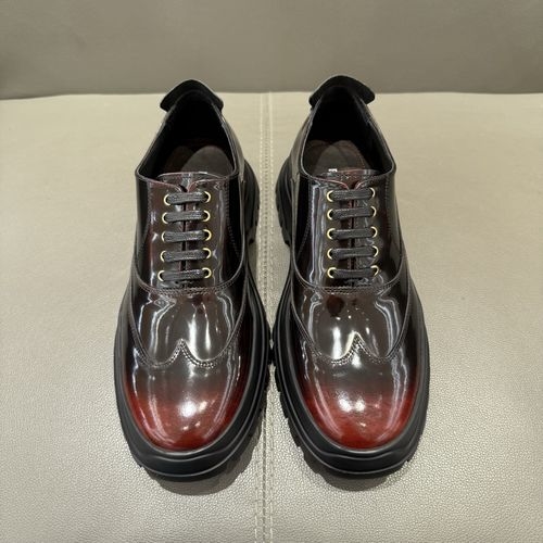 Ferragamo Brogue Detail Thick Sole Derby Shoes