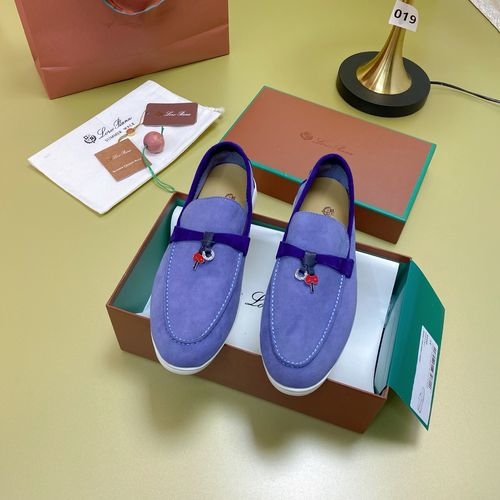 Loro Piana LP Suede Mules With Non-slip Rubber Sole