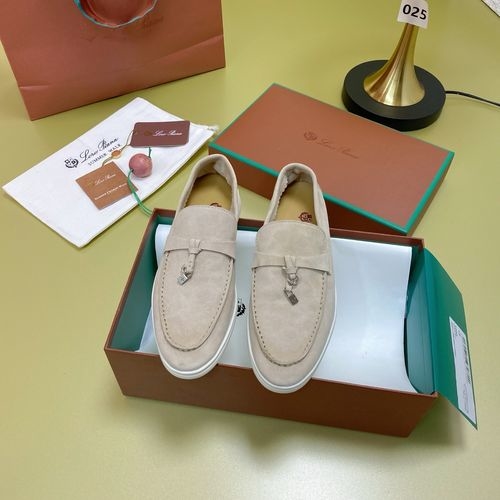 Loro Piana LP Suede Mules With Non-slip Rubber Sole