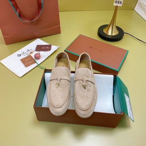 Loro Piana LP Suede Mules With Non-slip Rubber Sole