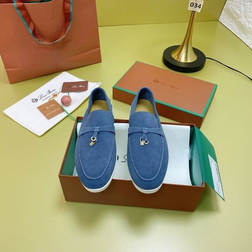 Loro Piana LP Suede Mules With Non-slip Rubber Sole