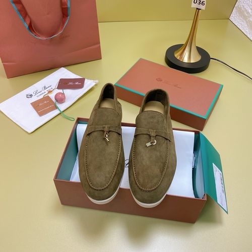Loro Piana LP Suede Mules With Non-slip Rubber Sole