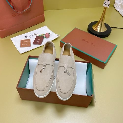Loro Piana LP Suede Mules With Non-slip Rubber Sole