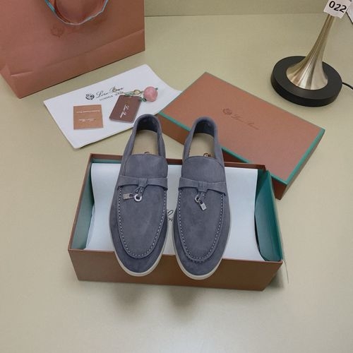Loro Piana LP Suede Mules With Non-slip Rubber Sole