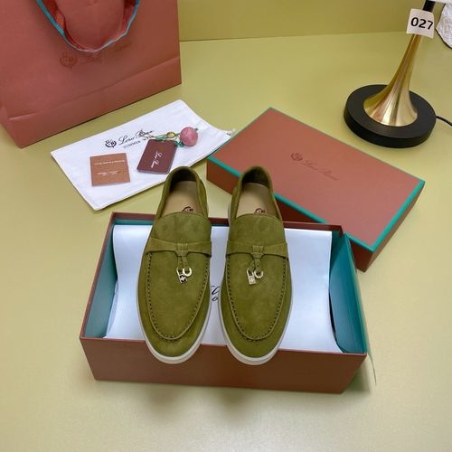 Loro Piana LP Suede Mules With Non-slip Rubber Sole