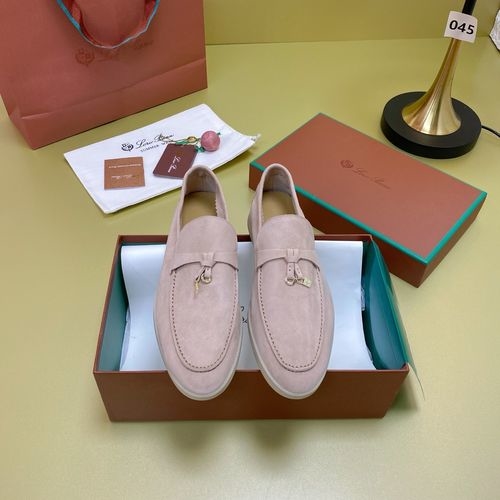 Loro Piana LP Suede Mules With Non-slip Rubber Sole