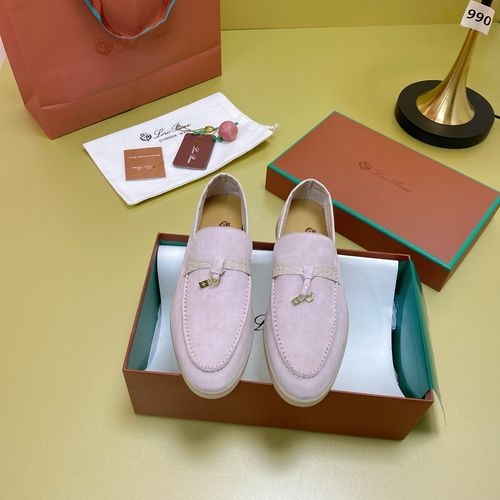 Loro Piana LP Suede Mules With Non-slip Rubber Sole
