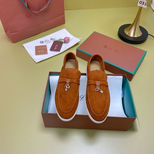 Loro Piana LP Suede Mules With Non-slip Rubber Sole