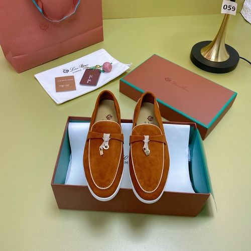 Loro Piana LP Suede Mules With Non-slip Rubber Sole