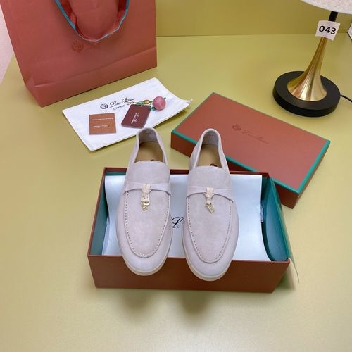 Loro Piana LP Suede Mules With Non-slip Rubber Sole