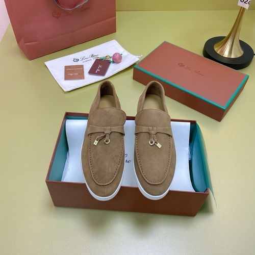 Loro Piana LP Suede Mules With Non-slip Rubber Sole