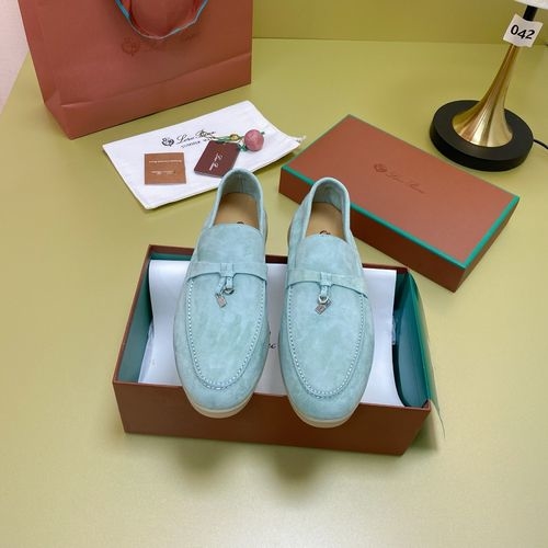 Loro Piana LP Suede Mules With Non-slip Rubber Sole