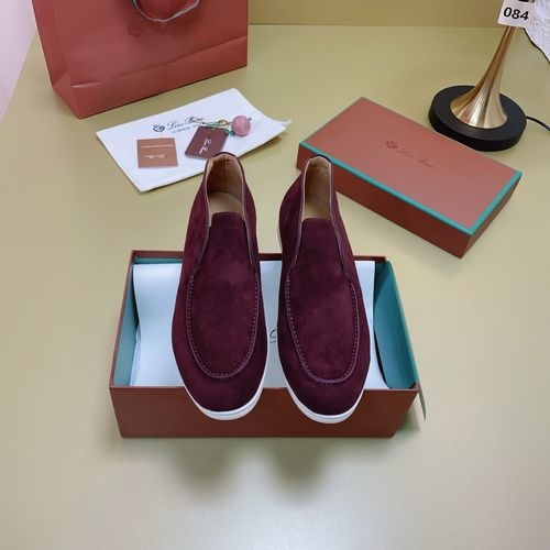 Loro Piana LP Suede Mules With Non-slip Rubber Sole