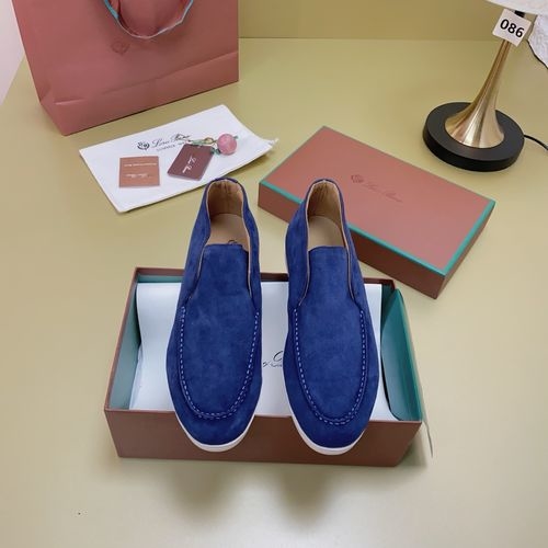 Loro Piana LP Suede Mules With Non-slip Rubber Sole