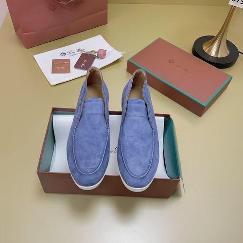 Loro Piana LP Suede Mules With Non-slip Rubber Sole
