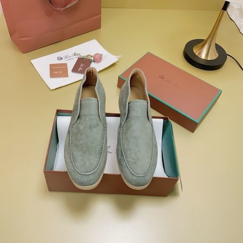 Loro Piana LP Suede Mules With Non-slip Rubber Sole