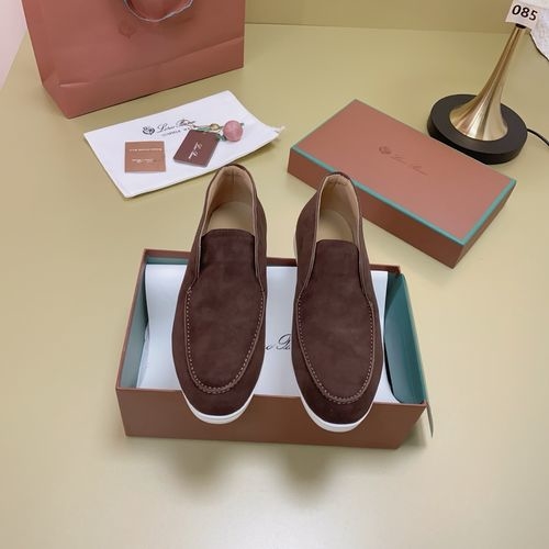 Loro Piana LP Suede Mules With Non-slip Rubber Sole