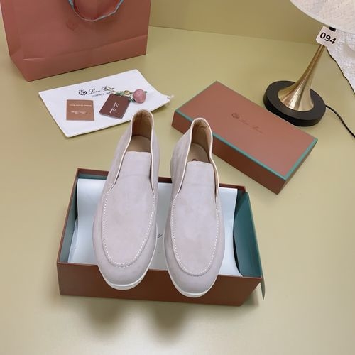 Loro Piana LP Suede Mules With Non-slip Rubber Sole
