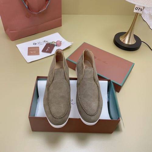 Loro Piana LP Suede Mules With Non-slip Rubber Sole