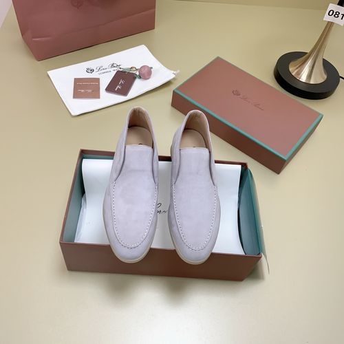 Loro Piana LP Suede Mules With Non-slip Rubber Sole