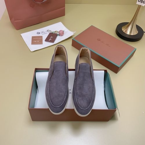 Loro Piana LP Suede Mules With Non-slip Rubber Sole