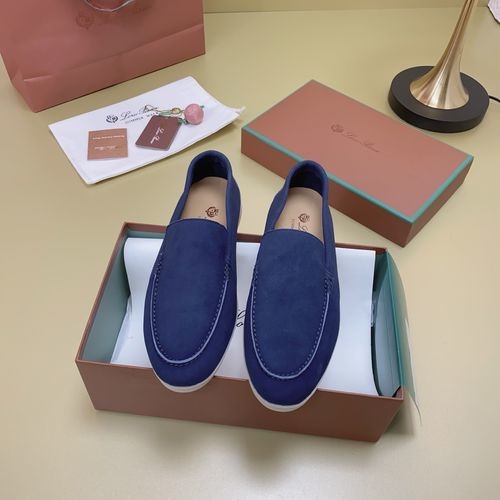 Loro Piana LP Suede Mules With Non-slip Rubber Sole