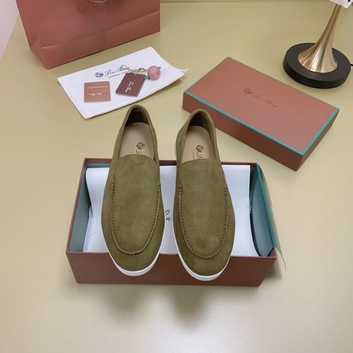 Loro Piana LP Suede Mules With Non-slip Rubber Sole
