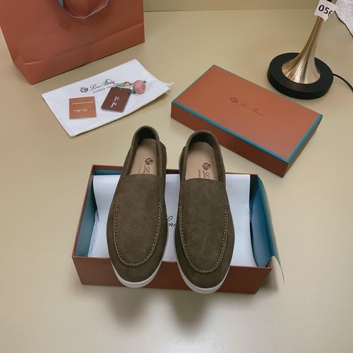Loro Piana LP Suede Mules With Non-slip Rubber Sole