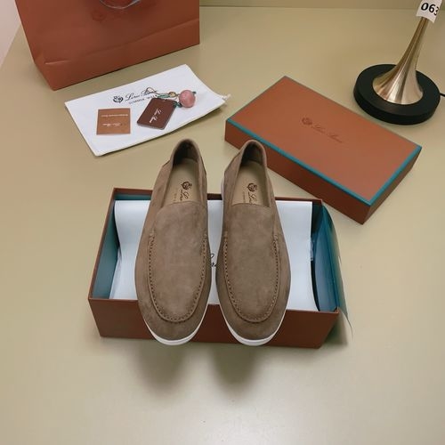 Loro Piana LP Suede Mules With Non-slip Rubber Sole