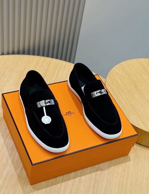 Hermes Like Loafers With Chaine D ancre Buckle