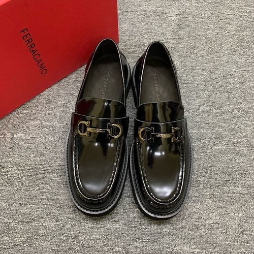 Ferragamo Thick-sole Loafers With Stitching Details