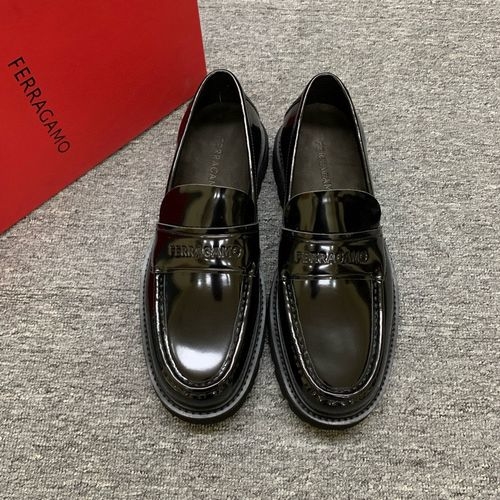 Ferragamo Thick-sole Loafers With Stitching Details