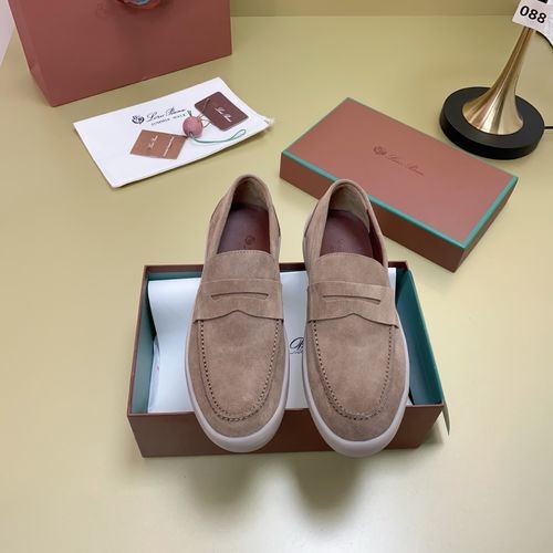 Loro Piana LP Suede Mules With Non-slip Rubber Sole