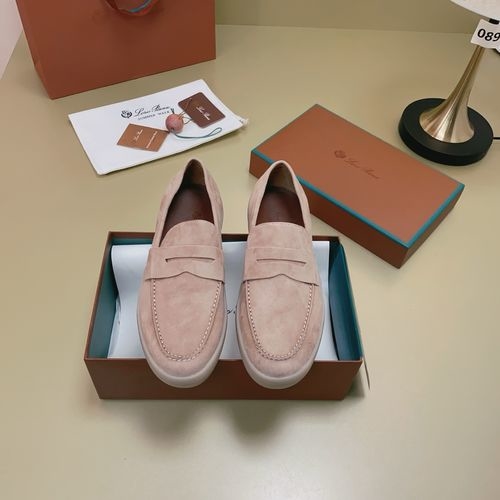 Loro Piana LP Suede Mules With Non-slip Rubber Sole