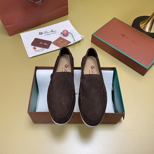 Loro Piana LP Suede Mules With Non-slip Rubber Sole