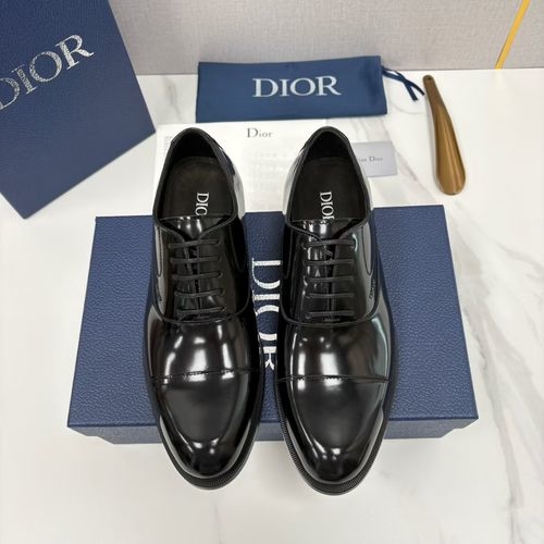Christian Dior CD Cowhide Spliced Oxford Dress Shoes