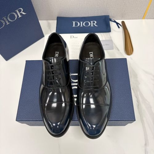 Christian Dior CD Cowhide Spliced Oxford Dress Shoes